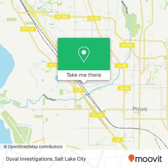 Duval Investigations map