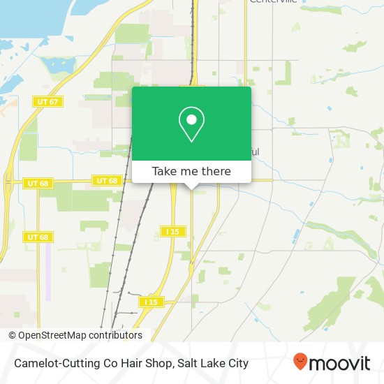 Camelot-Cutting Co Hair Shop map