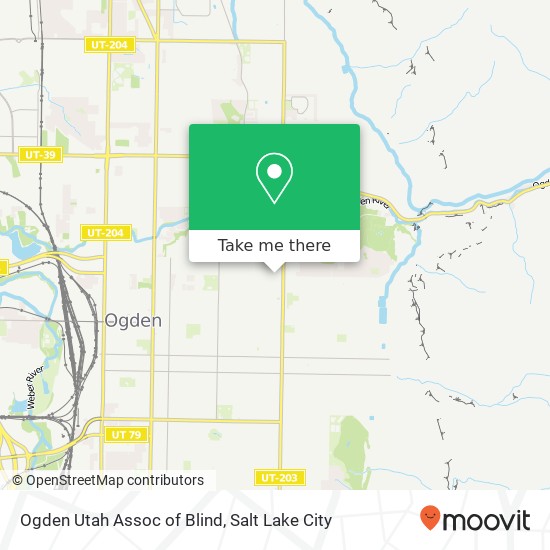 Ogden Utah Assoc of Blind map