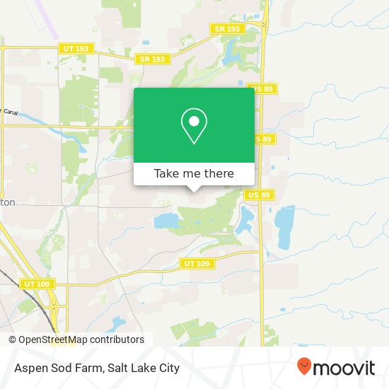 Aspen Sod Farm map