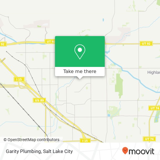 Garity Plumbing map