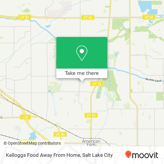 Kelloggs Food Away From Home map