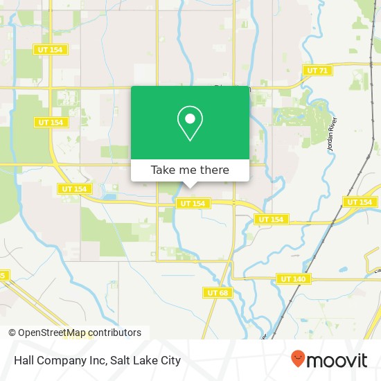 Hall Company Inc map