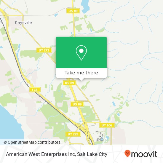 Mapa de American West Enterprises Inc