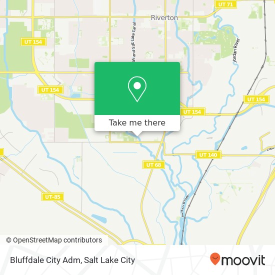 Mapa de Bluffdale City Adm