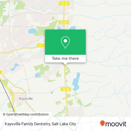 Kaysville Family Dentistry map