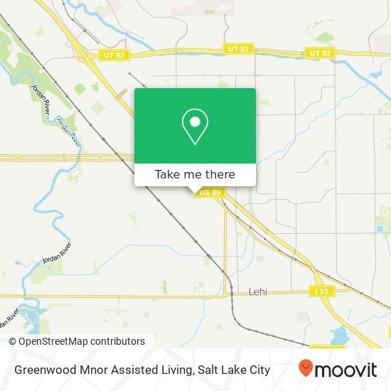 Greenwood Mnor Assisted Living map
