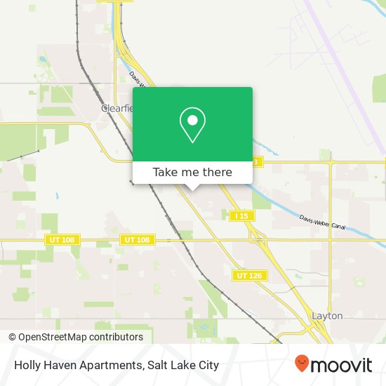 Mapa de Holly Haven Apartments
