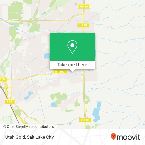 Mapa de Utah Gold