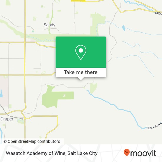 Wasatch Academy of Wine map