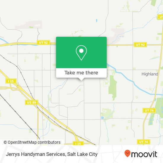 Mapa de Jerrys Handyman Services