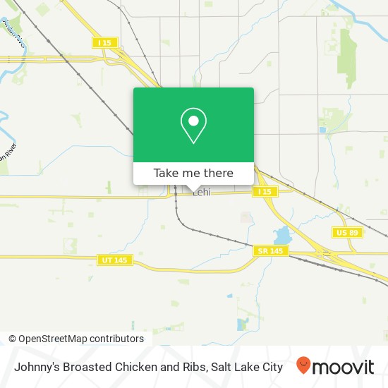 Johnny's Broasted Chicken and Ribs map