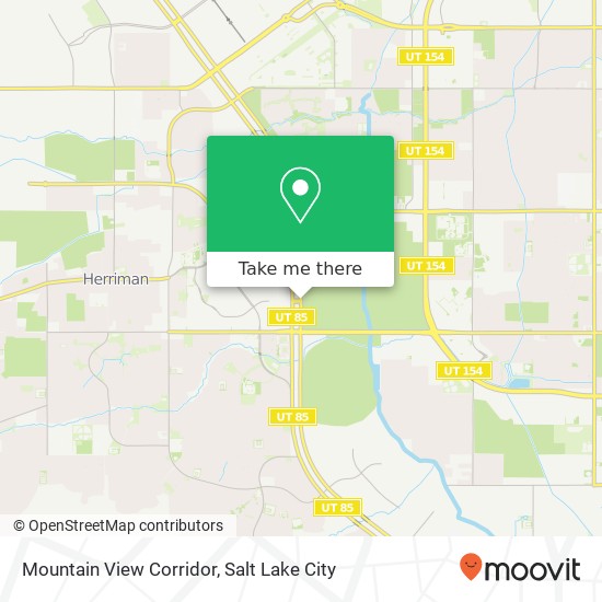 Mountain View Corridor map