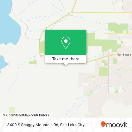 Mapa de 13400 S Shaggy Mountain Rd