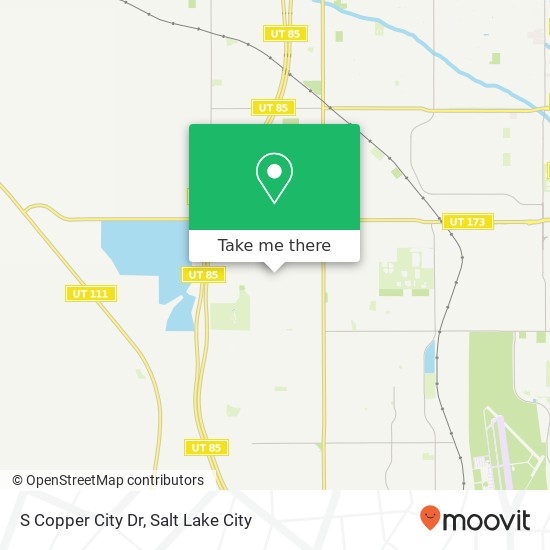 S Copper City Dr map