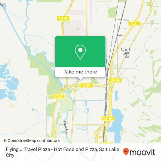 Mapa de Flying J Travel Plaza - Hot Food and Pizza