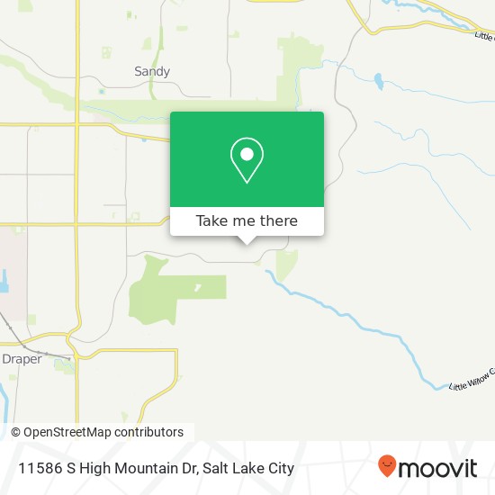 11586 S High Mountain Dr map