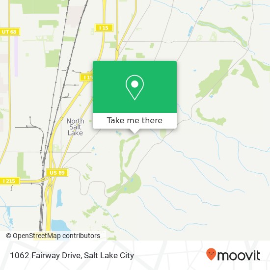 Mapa de 1062 Fairway Drive