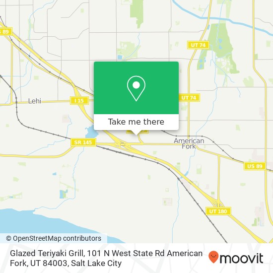 Glazed Teriyaki Grill, 101 N West State Rd American Fork, UT 84003 map