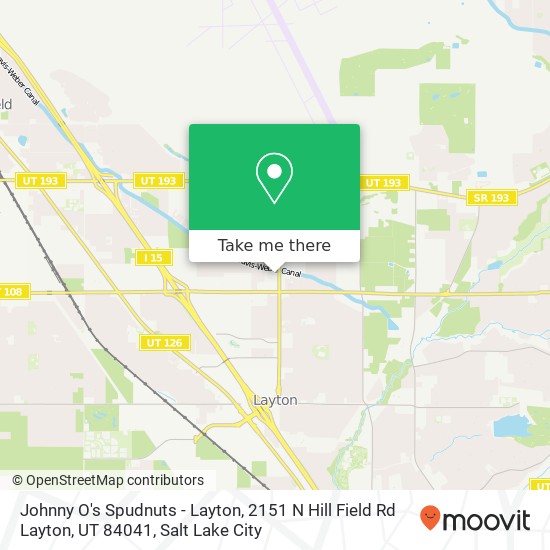 Johnny O's Spudnuts - Layton, 2151 N Hill Field Rd Layton, UT 84041 map