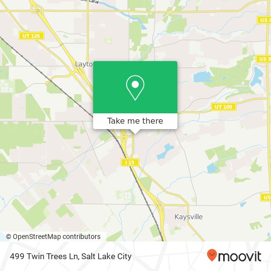 Mapa de 499 Twin Trees Ln