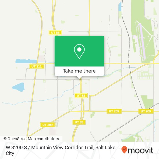 Mapa de W 8200 S / Mountain View Corridor Trail