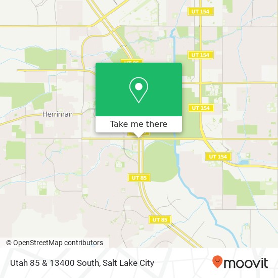 Utah 85 & 13400 South map