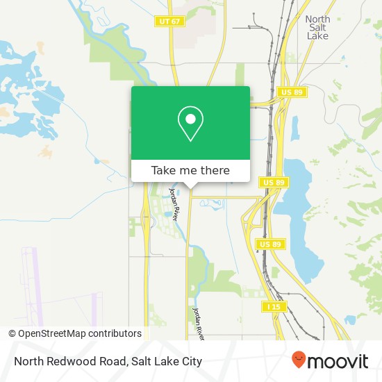 Mapa de North Redwood Road