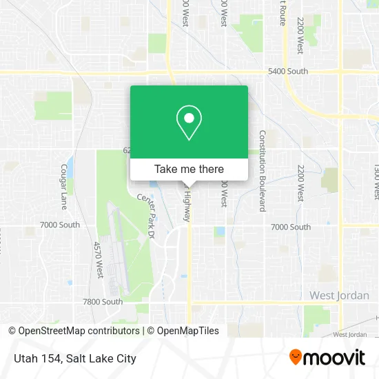 Utah 154 map
