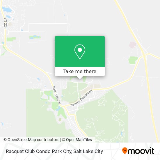 Mapa de Racquet Club Condo Park City