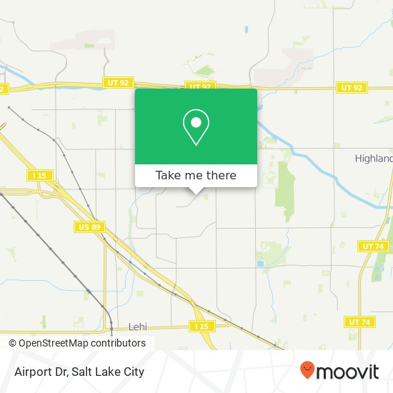 Airport Dr map