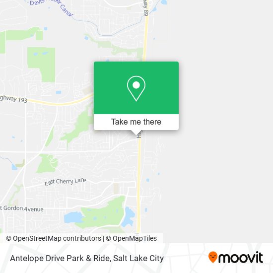 Antelope Drive Park & Ride map