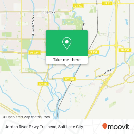 Jordan River Pkwy Trailhead map