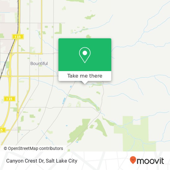 Canyon Crest Dr map