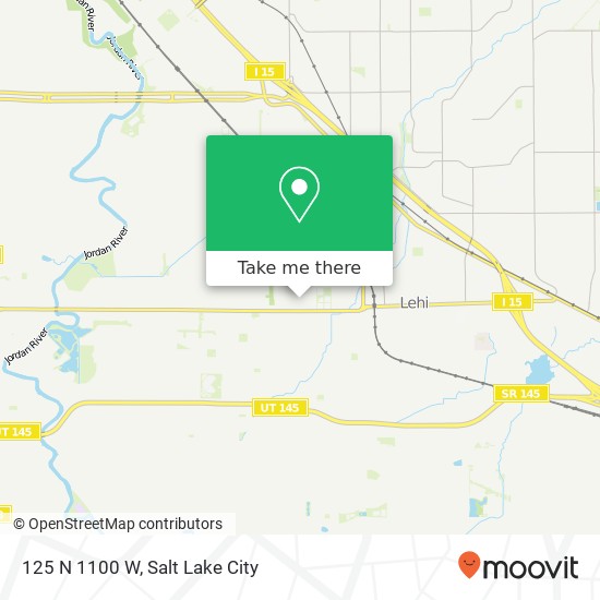 125 N 1100 W map