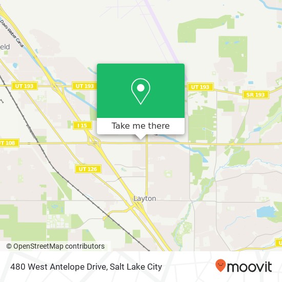 Mapa de 480 West Antelope Drive