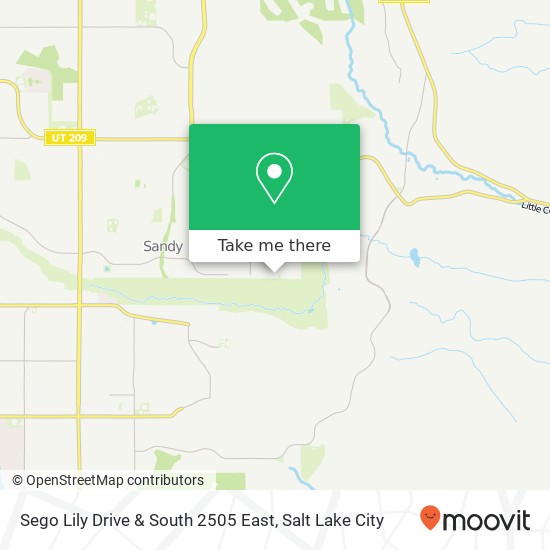 Mapa de Sego Lily Drive & South 2505 East