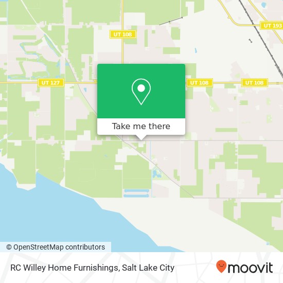 RC Willey Home Furnishings map