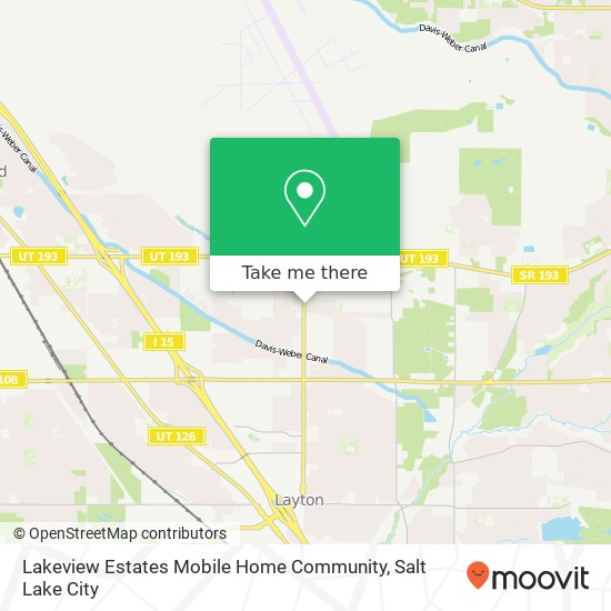 Mapa de Lakeview Estates Mobile Home Community