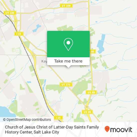 Church of Jesus Christ of Latter-Day Saints Family History Center map