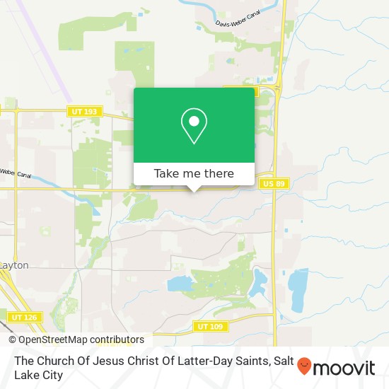 The Church Of Jesus Christ Of Latter-Day Saints map