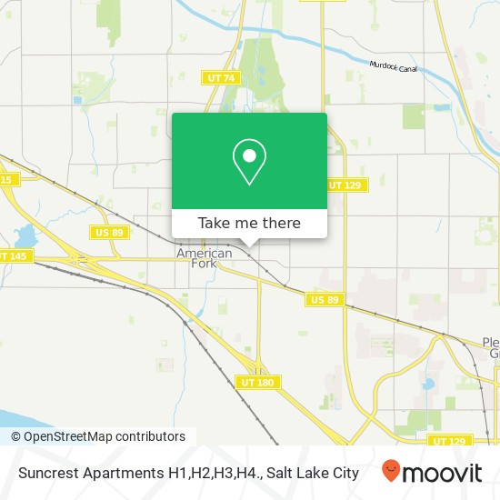 Mapa de Suncrest Apartments H1,H2,H3,H4.