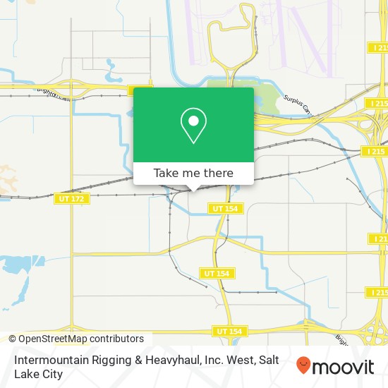 Mapa de Intermountain Rigging & Heavyhaul, Inc.  West