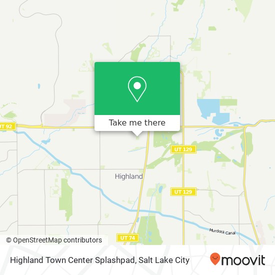 Mapa de Highland Town Center Splashpad