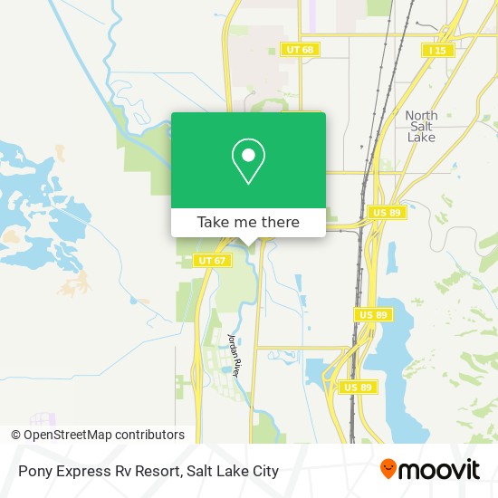 Pony Express Rv Resort map