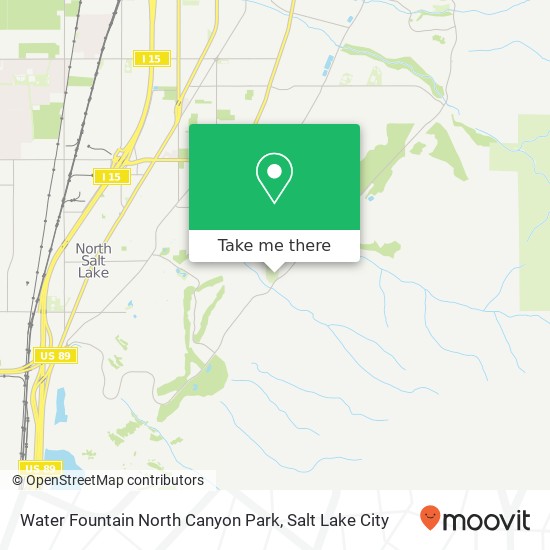Mapa de Water Fountain North Canyon Park