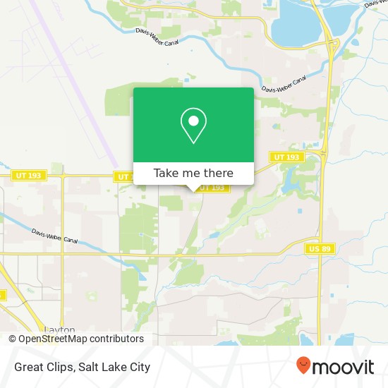 Great Clips map