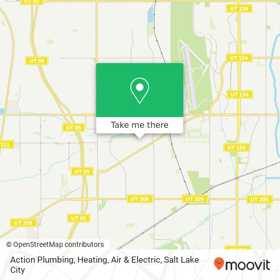 Mapa de Action Plumbing, Heating, Air & Electric
