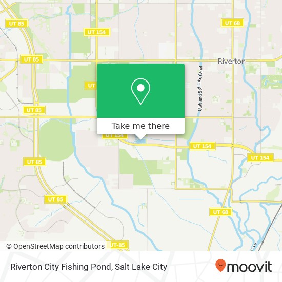 Riverton City Fishing Pond map