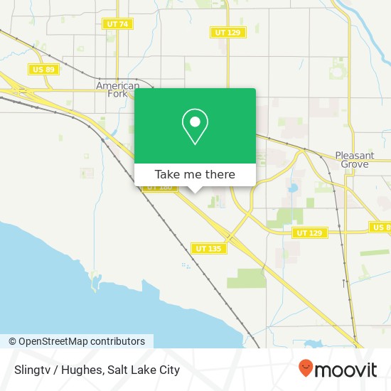 Slingtv / Hughes map